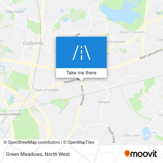 Green Meadows map