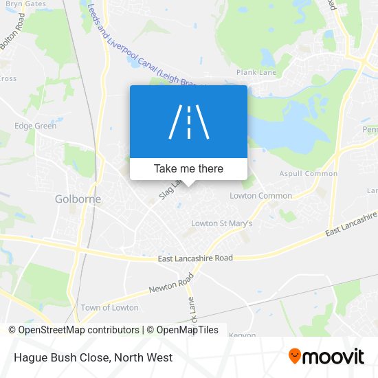Hague Bush Close map