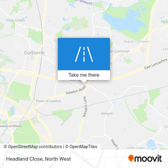 Headland Close map