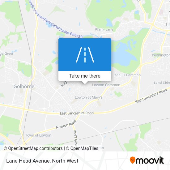 Lane Head Avenue map