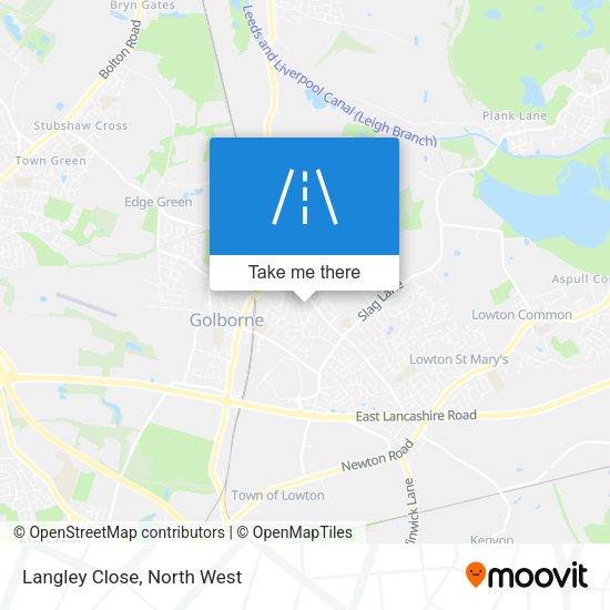 Langley Close map