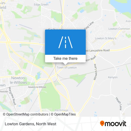 Lowton Gardens map