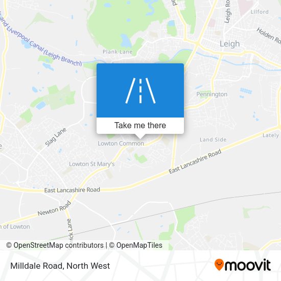 Milldale Road map
