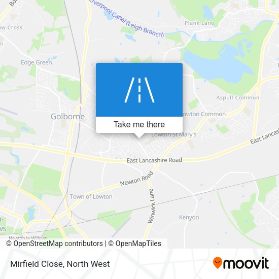 Mirfield Close map