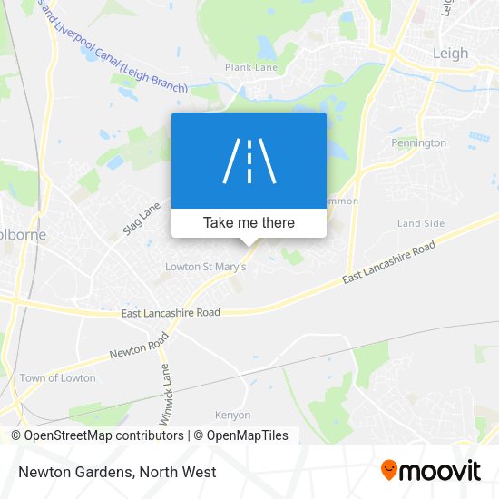 Newton Gardens map