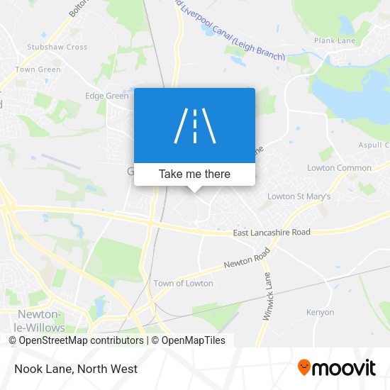 Nook Lane map