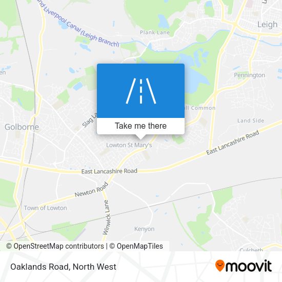 Oaklands Road map