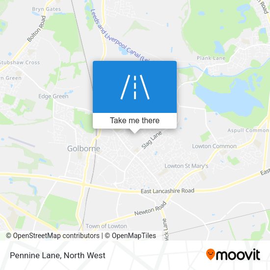 Pennine Lane map