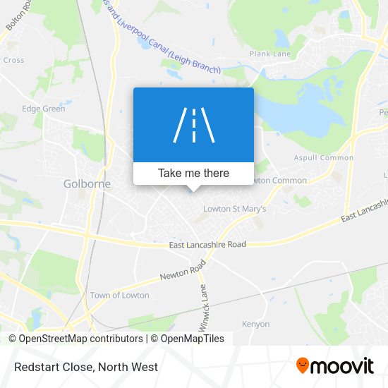 Redstart Close map