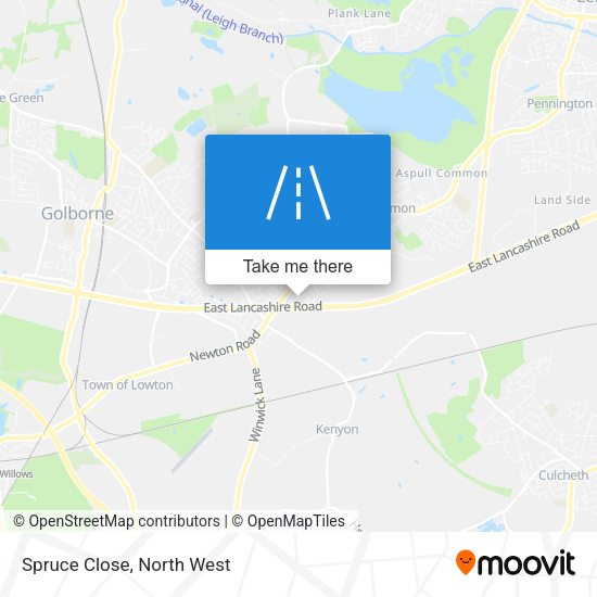 Spruce Close map