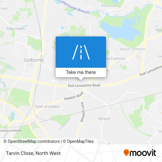 Tarvin Close map