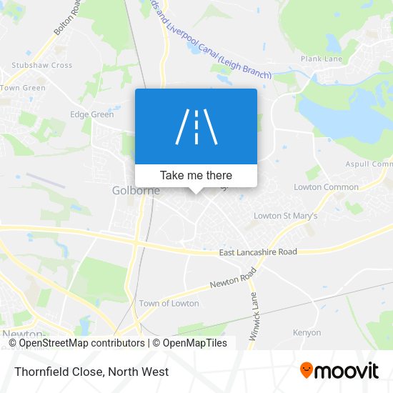 Thornfield Close map