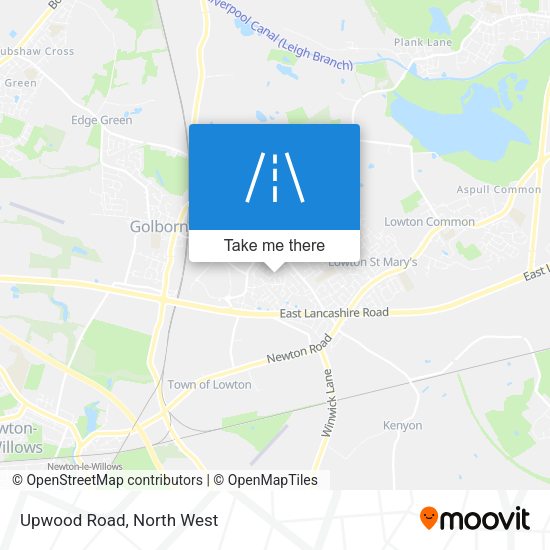 Upwood Road map