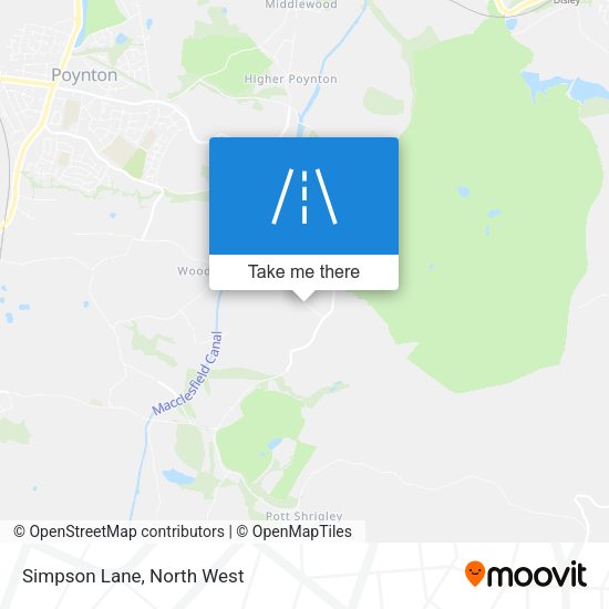 Simpson Lane map