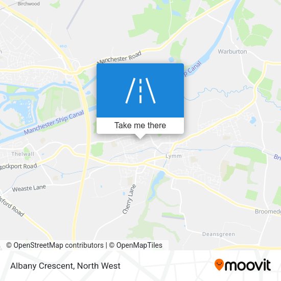 Albany Crescent map