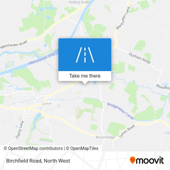 Birchfield Road map