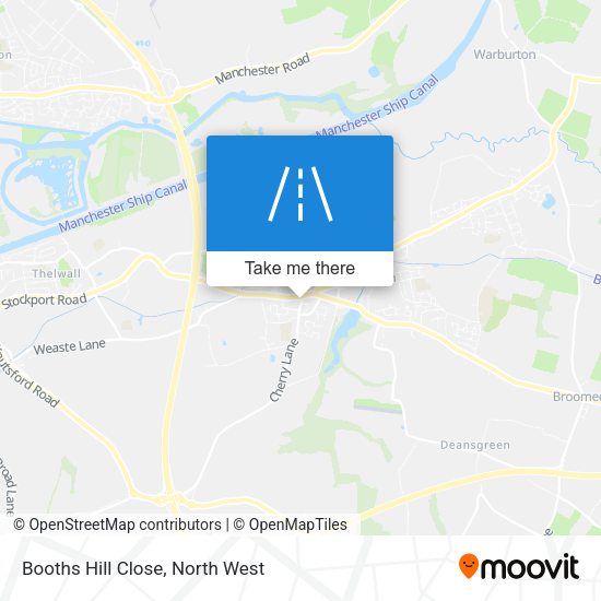 Booths Hill Close map