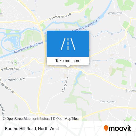 Booths Hill Road map