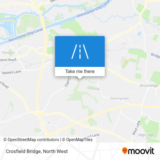 Crosfield Bridge map