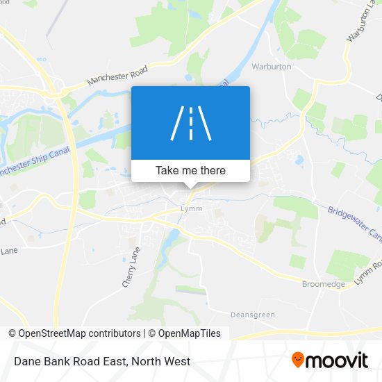 Dane Bank Road East map