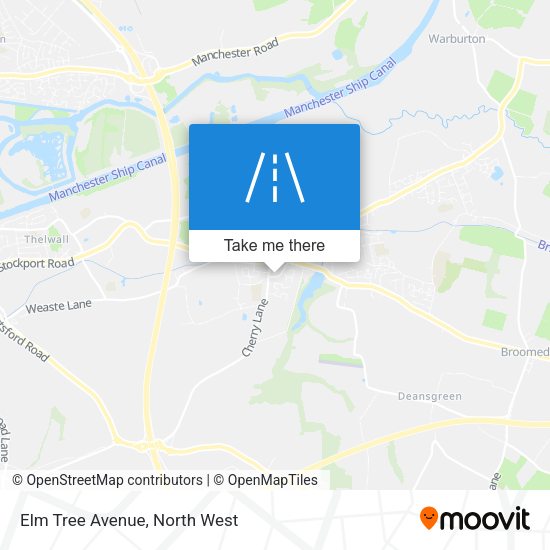 Elm Tree Avenue map