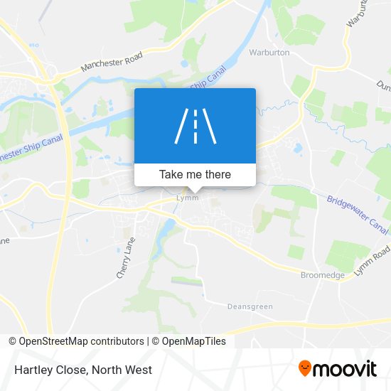 Hartley Close map