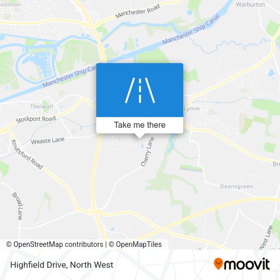 Highfield Drive map