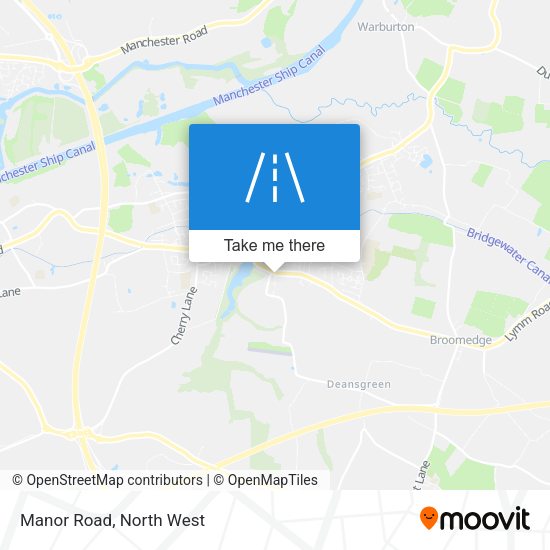 Manor Road map