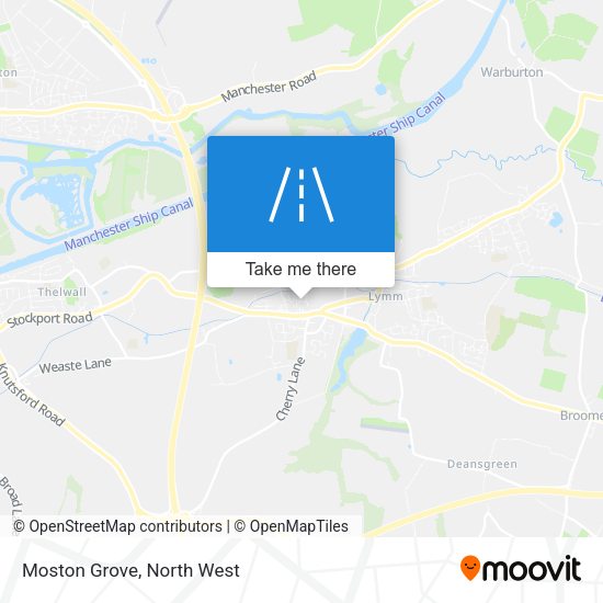 Moston Grove map