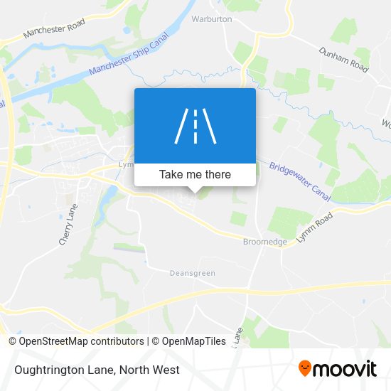 Oughtrington Lane map