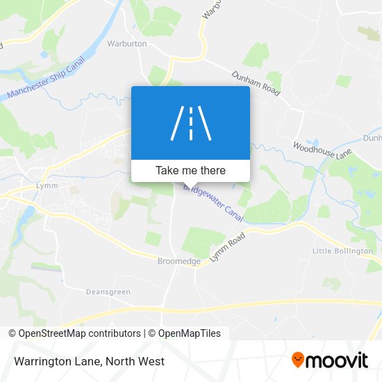Warrington Lane map
