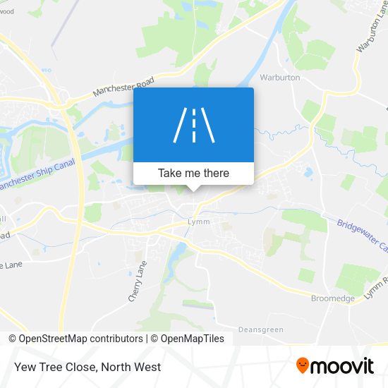 Yew Tree Close map