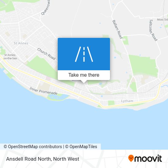 Ansdell Road North map