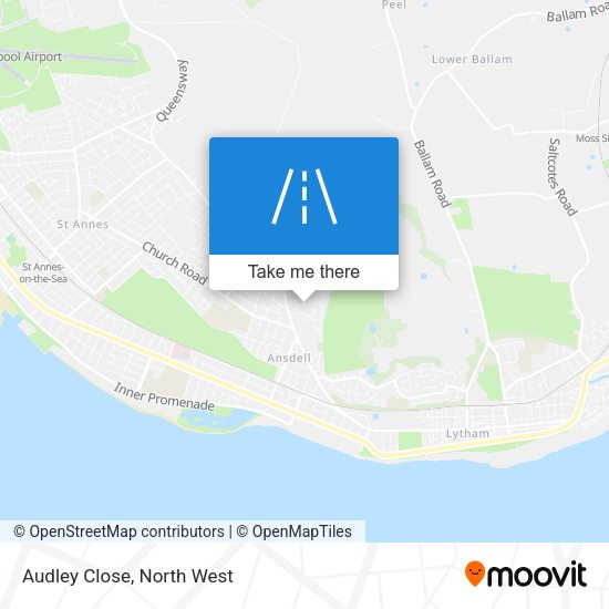 Audley Close map