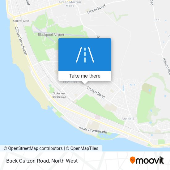 Back Curzon Road map