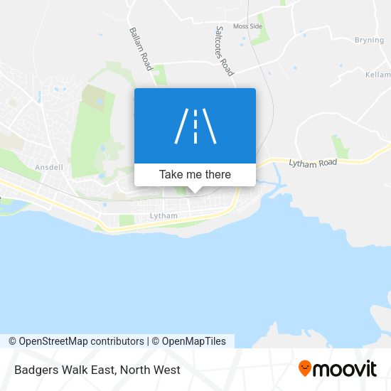 Badgers Walk East map