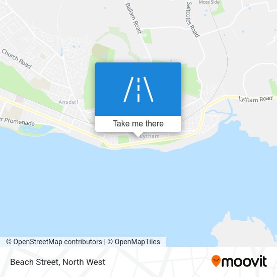 Beach Street map