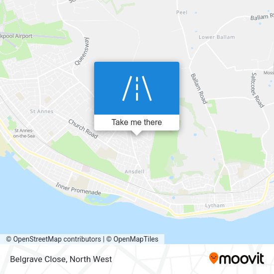 Belgrave Close map