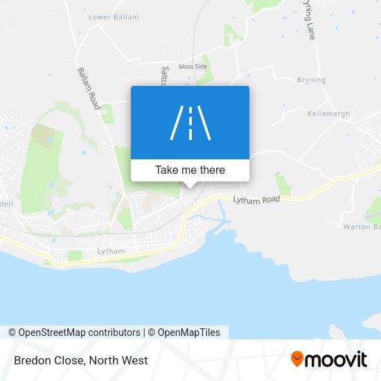 Bredon Close map
