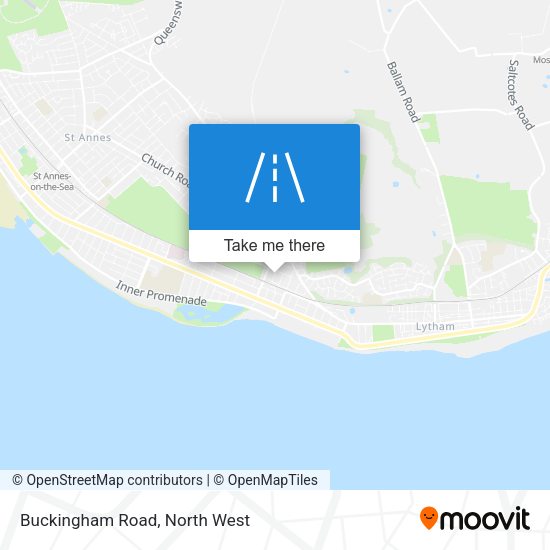 Buckingham Road map