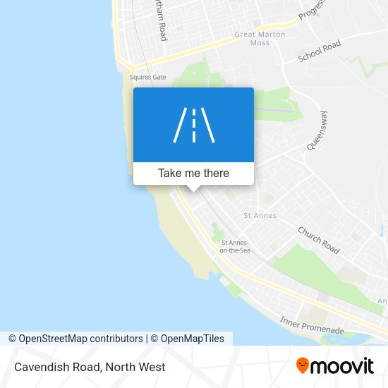 Cavendish Road map