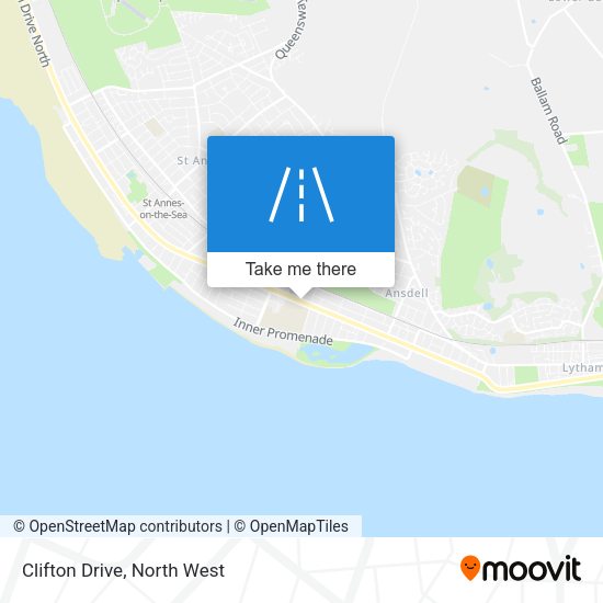 Clifton Drive map
