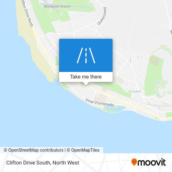 Clifton Drive South map