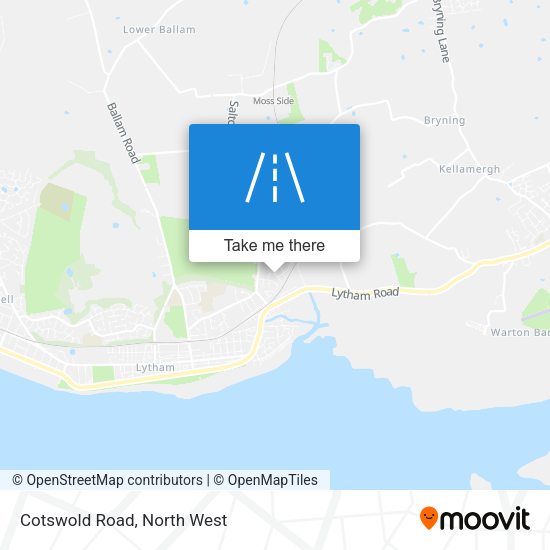 Cotswold Road map