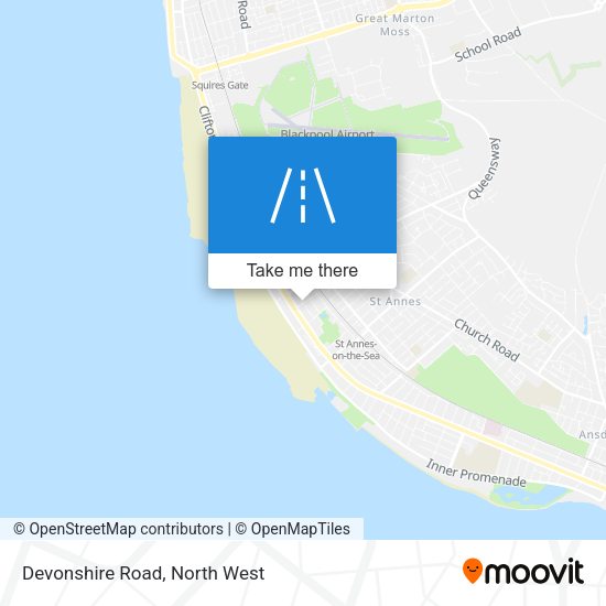 Devonshire Road map