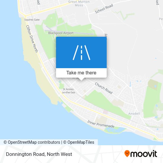 Donnington Road map