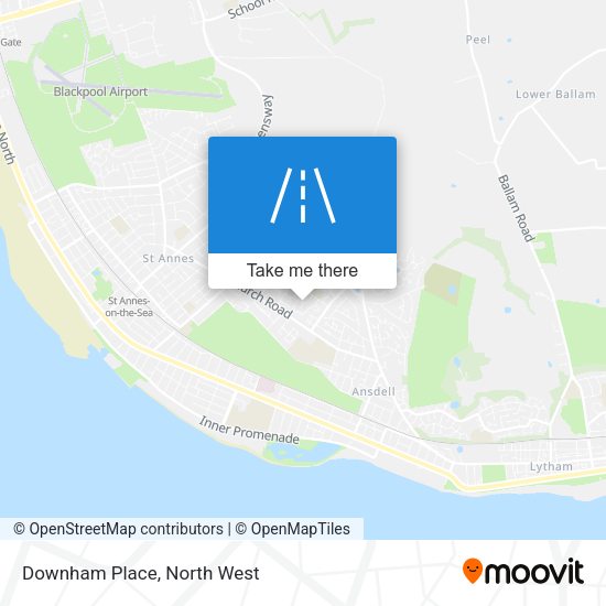 Downham Place map