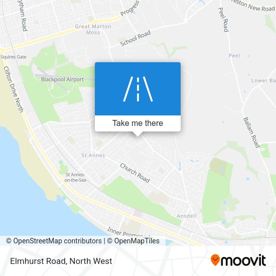Elmhurst Road map