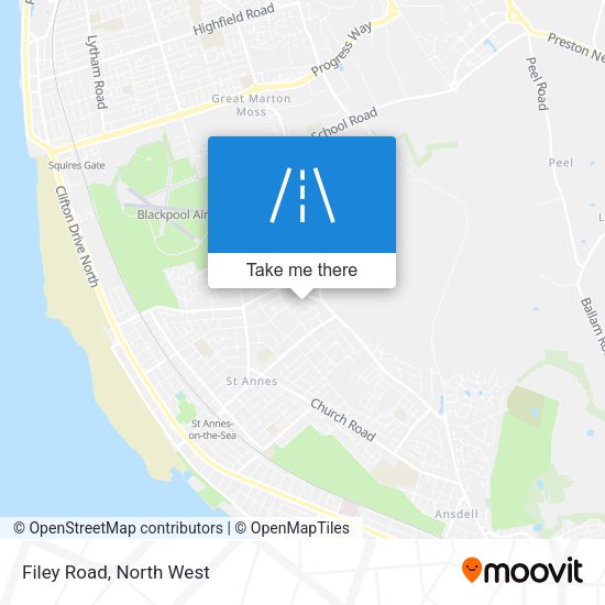 Filey Road map