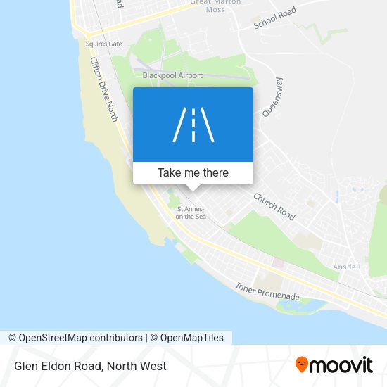 Glen Eldon Road map